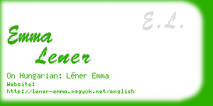 emma lener business card