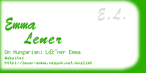 emma lener business card